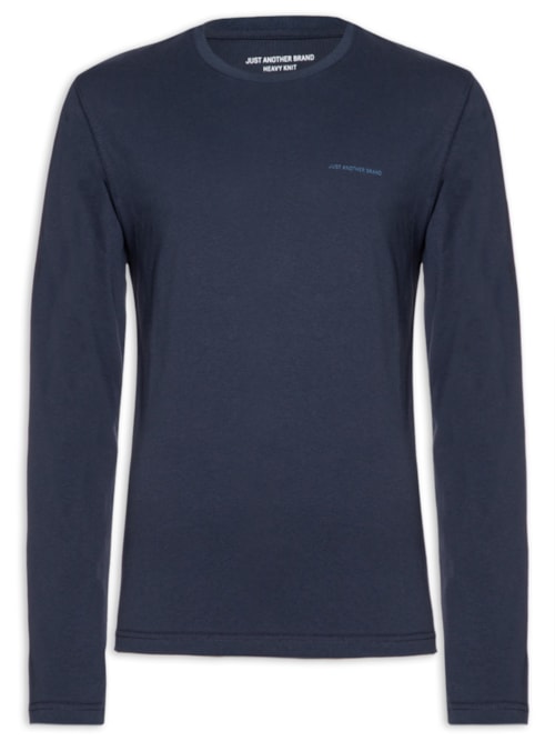 Camiseta Masculina Manga Longa Heavy Knit – Azul