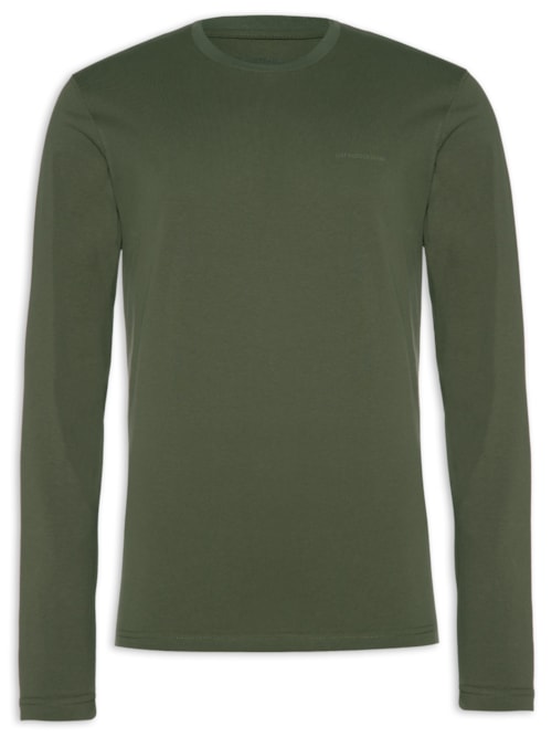Camiseta Masculina Manga Longa Heavy Knit – Verde