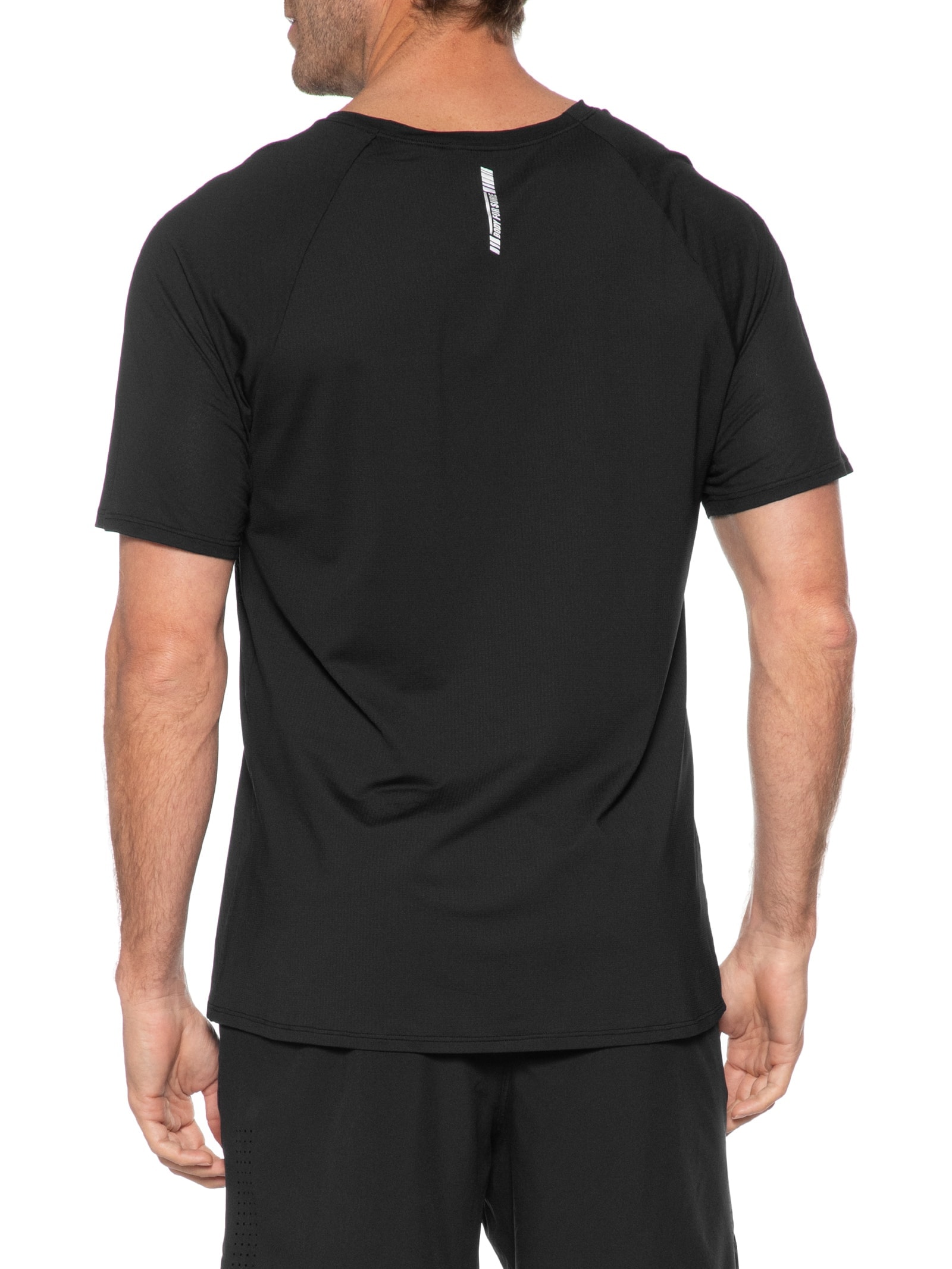 Camiseta Masculina Manga Longa Lisa Preto Body For Sure