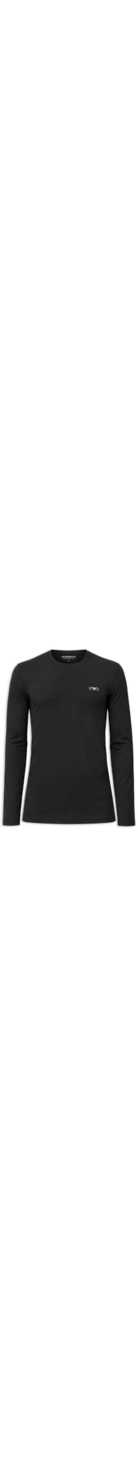 Camiseta Masculina Manga Longa Logo Águia - Preto