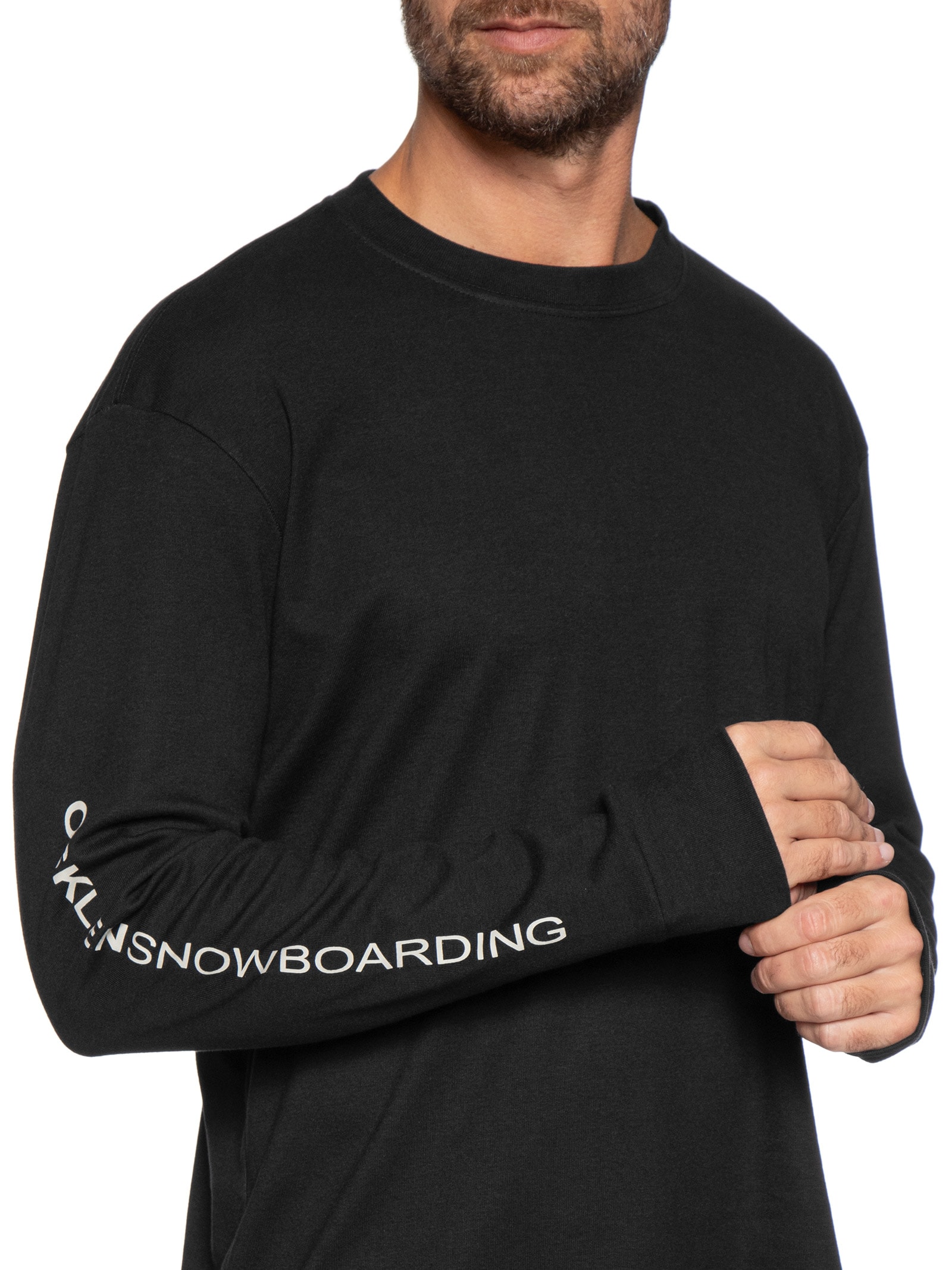 Camiseta Masculina Manga Longa Osk Snowboarding Preto Osklen