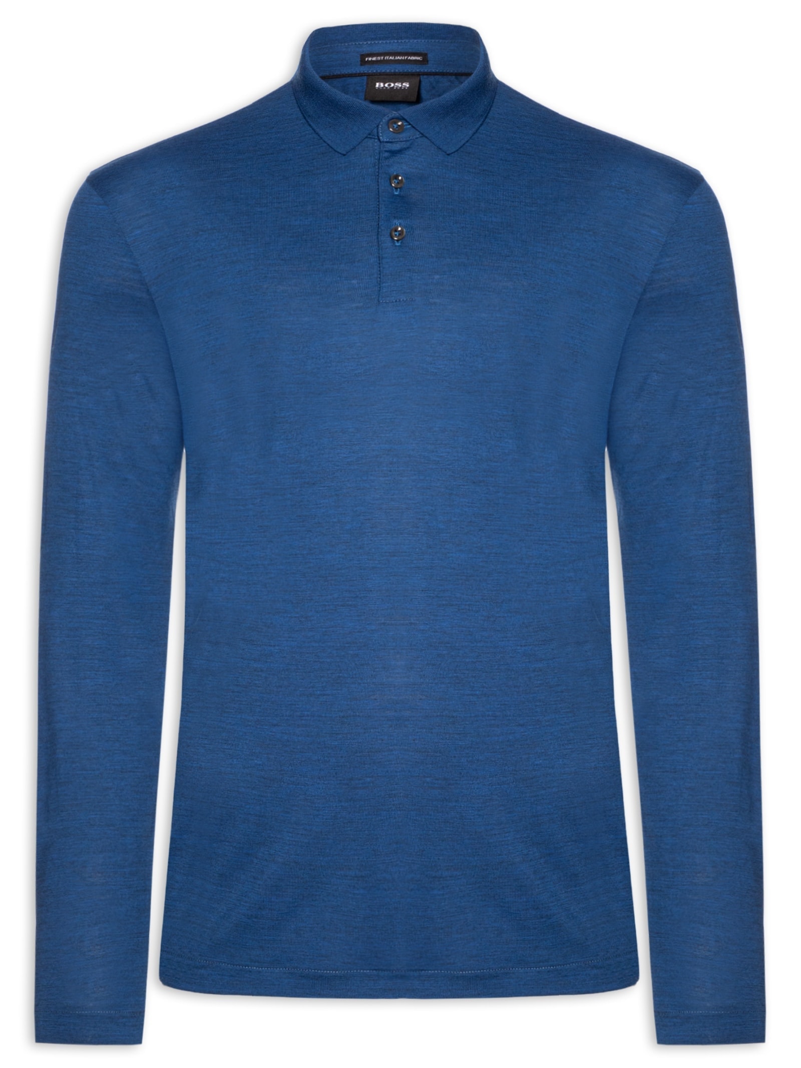 Camiseta Masculina Manga Longa Person Azul Boss