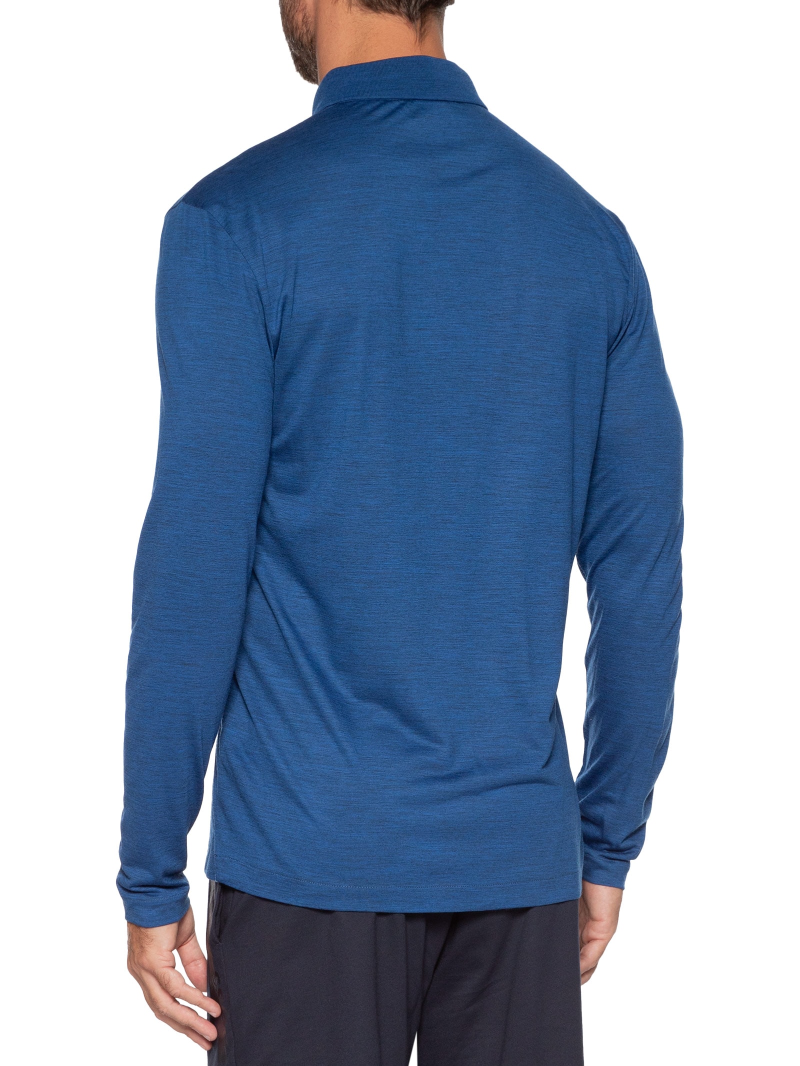 Camiseta Masculina Manga Longa Person Azul Boss