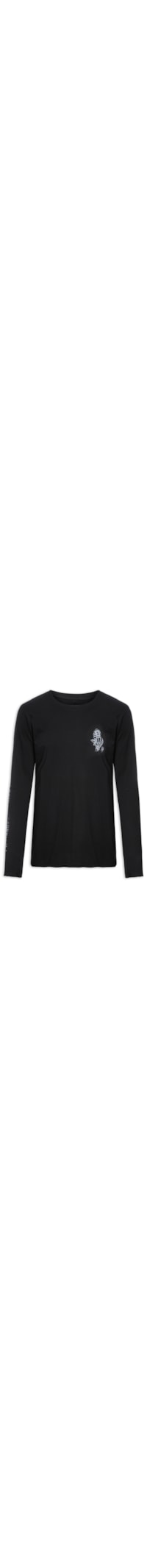 Camiseta Masculina Manga Longa Pray - Preto