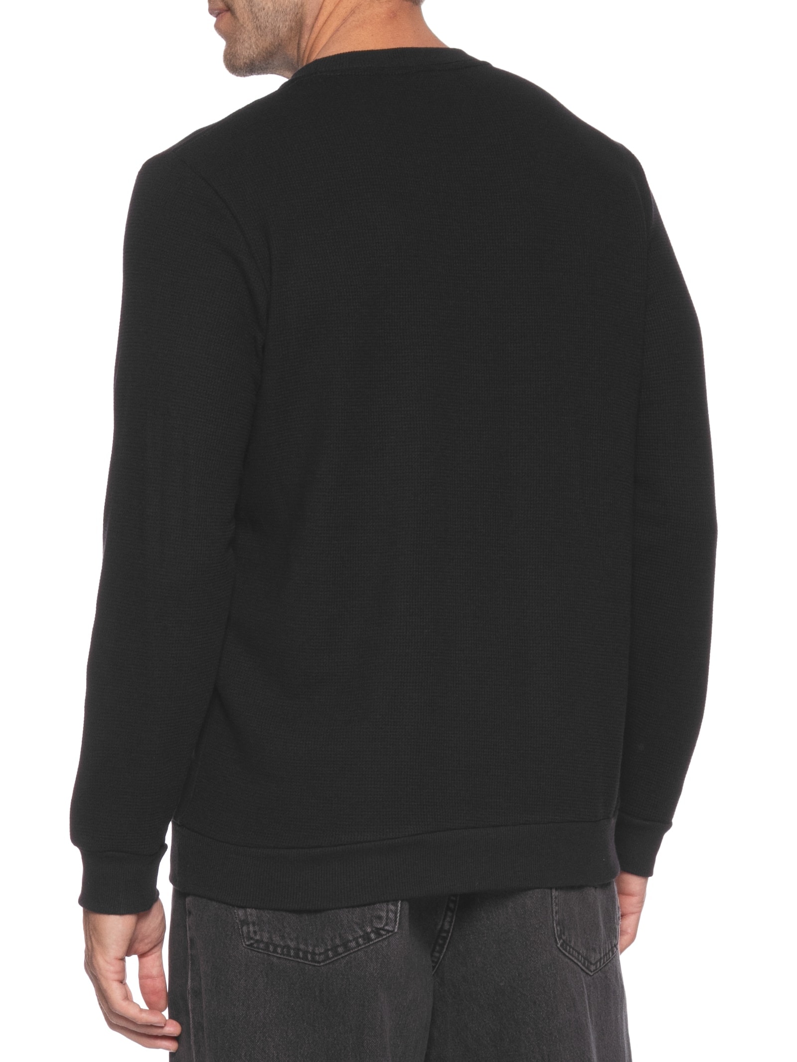 Camiseta Masculina Manga Longa Regular Preto Hering