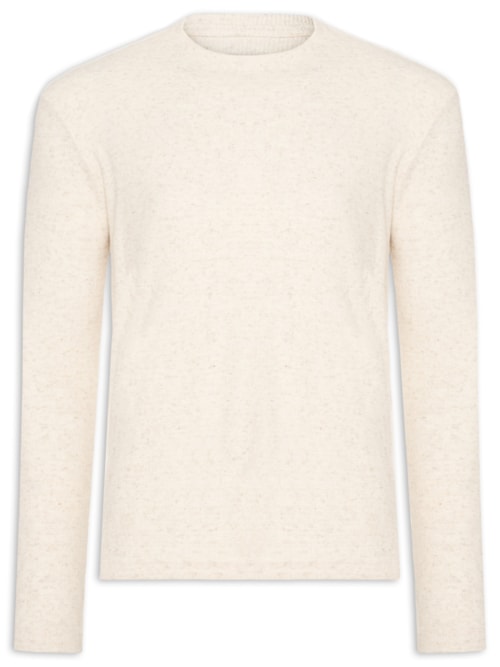 Camiseta Masculina Manga Longa Ribbed Juta – Bege