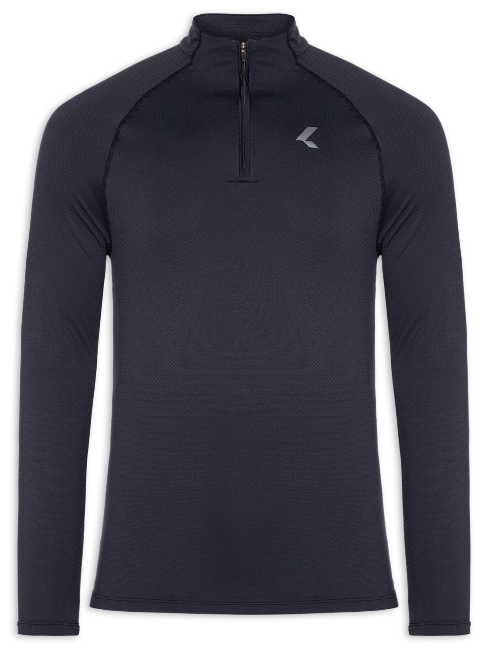 Camiseta Masculina Manga Longa Run Slim Men Cinza Live!