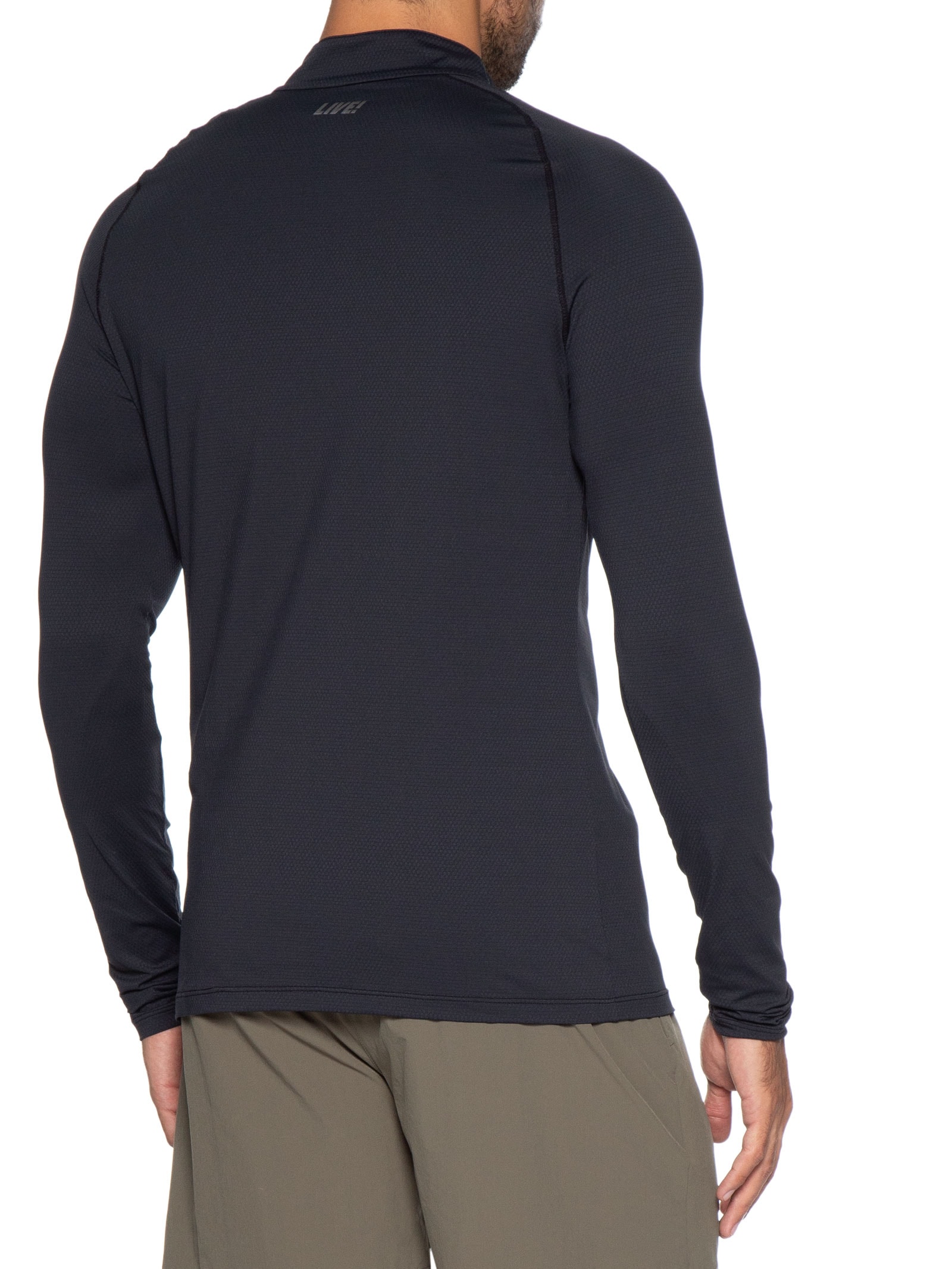 Camiseta Masculina Manga Longa Run Slim Men Cinza Live!