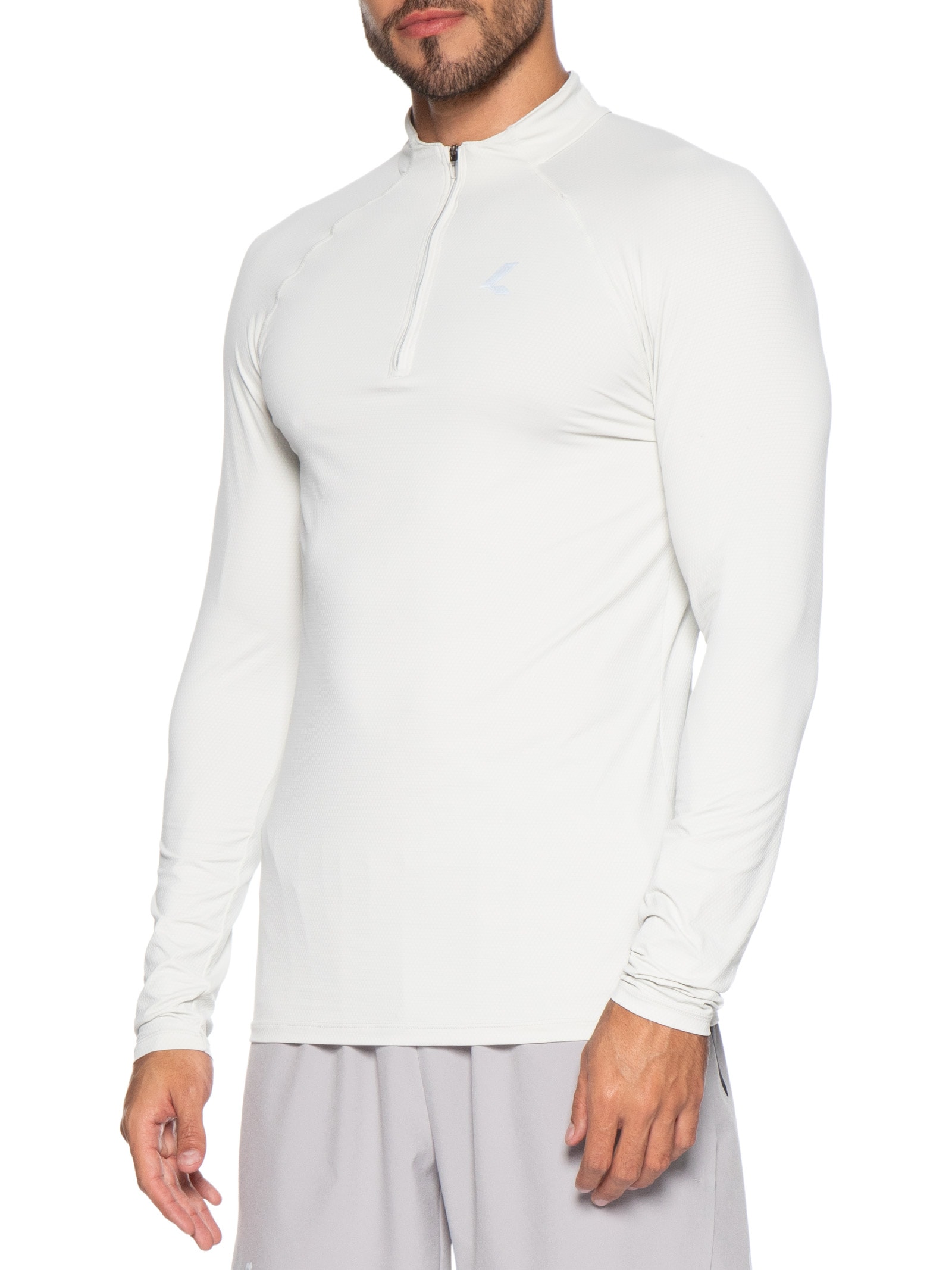 Camiseta Masculina Manga Longa Run Slim Men Off White Live!