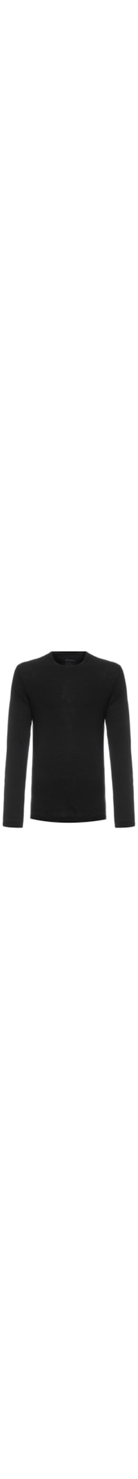 Camiseta Masculina Manga Longa Rustic Pocket E-Basics ML II - Preto
