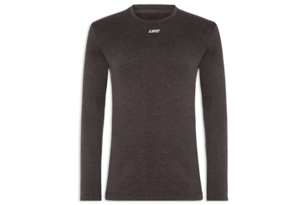 Camiseta Masculina Manga Longa Slim Train - Cinza
