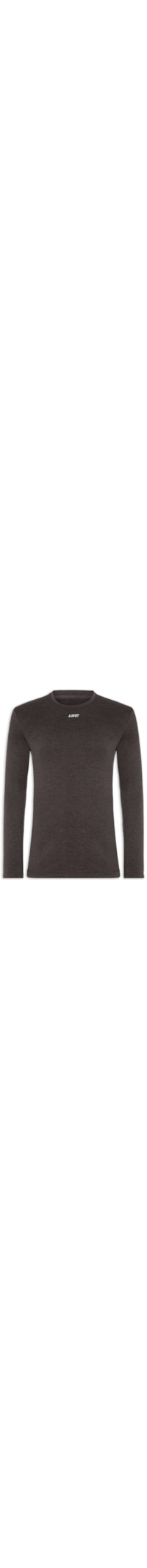 Camiseta Masculina Manga Longa Slim Train - Cinza