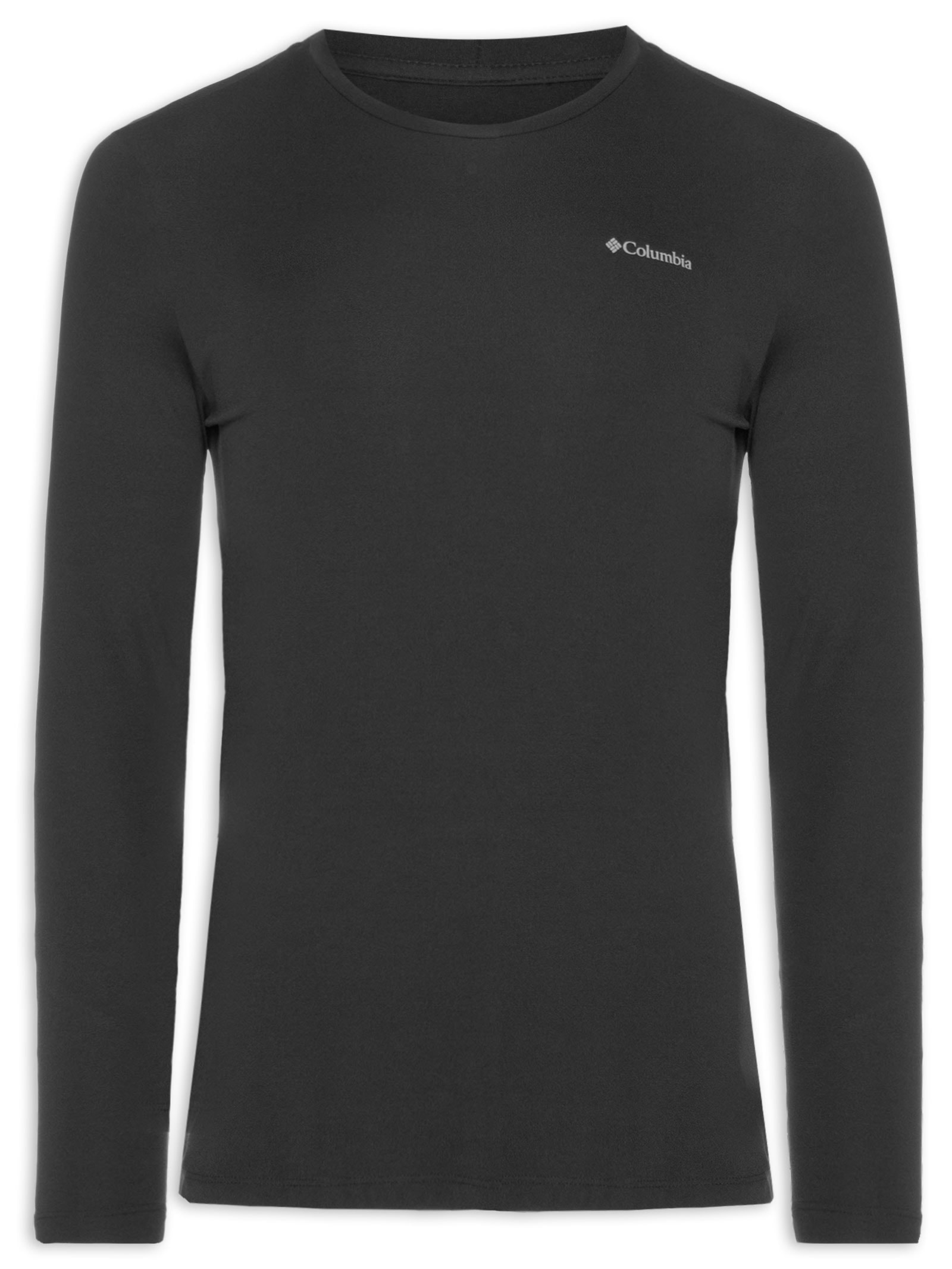 Camiseta Masculina Manga Longa Sportwear Neblina™ Omni-Shade Fps 50 Preto Columbia