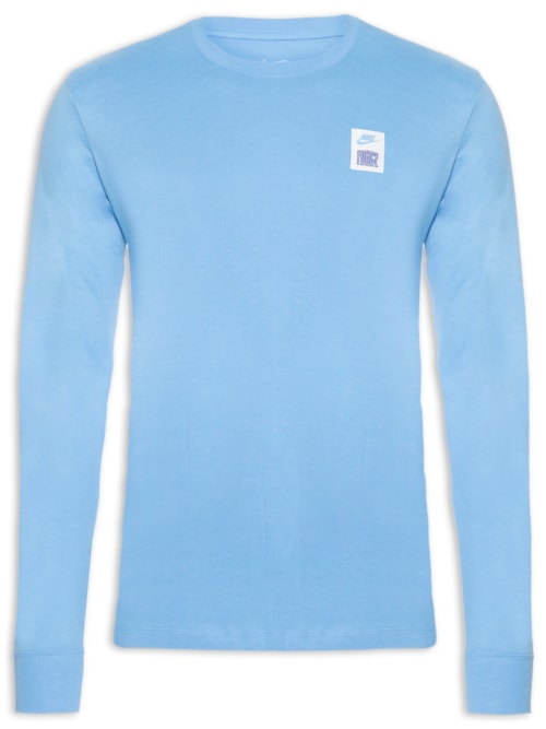 Camiseta Masculina Manga Longa Tee Ls St 5 – Azul
