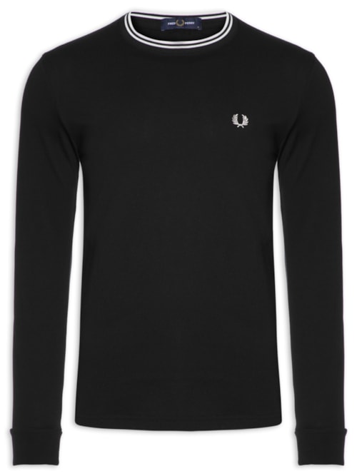 Camiseta Masculina Manga Longa Twin Tipped – Preto