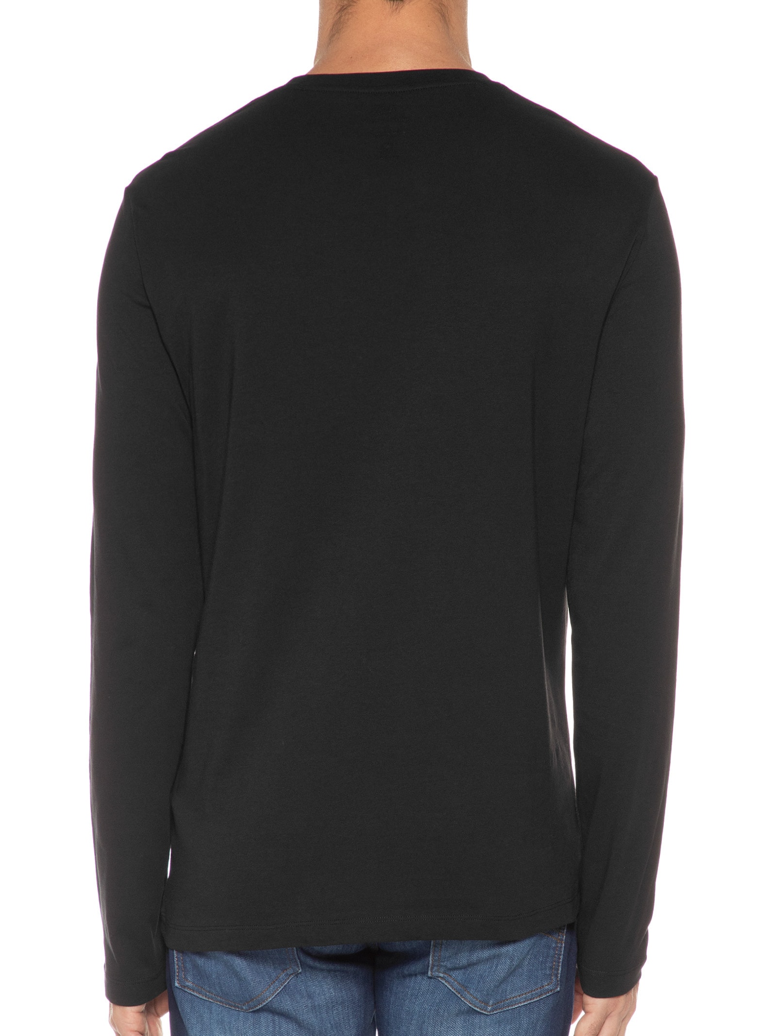 Camiseta Masculina Mangas Longas Preto Armani Exchange