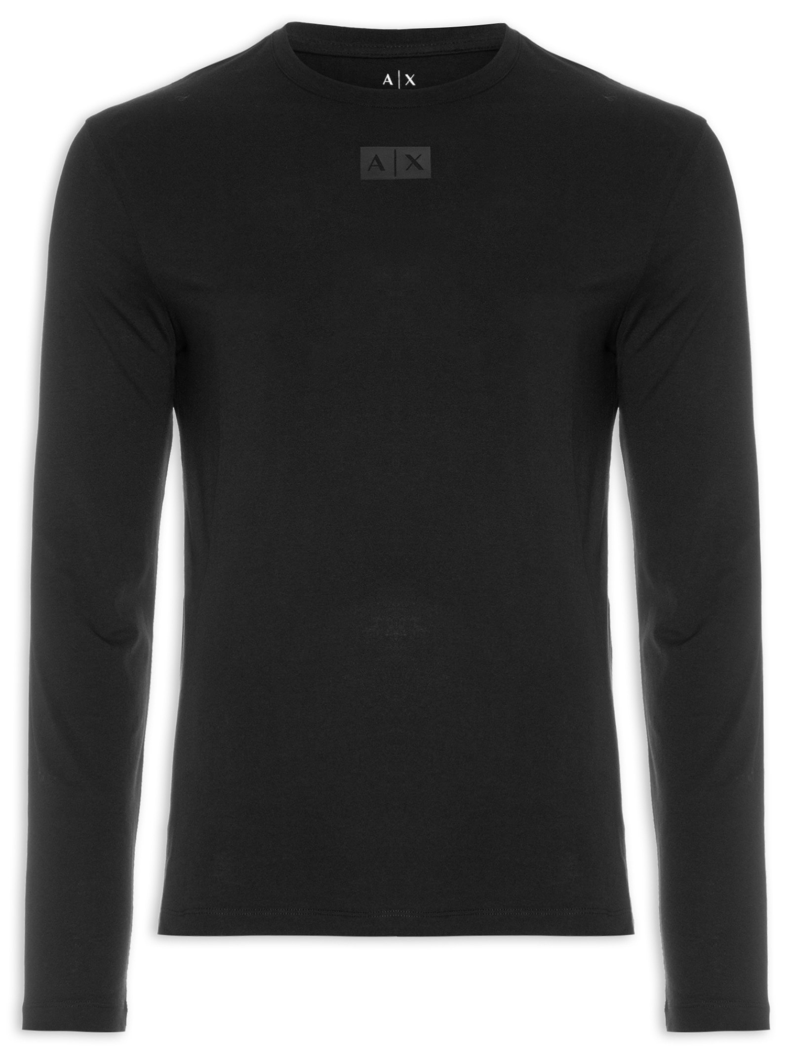 Camiseta Masculina Mangas Longas Preto Armani Exchange