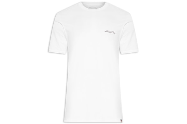 Camiseta Masculina Mapa - Branco