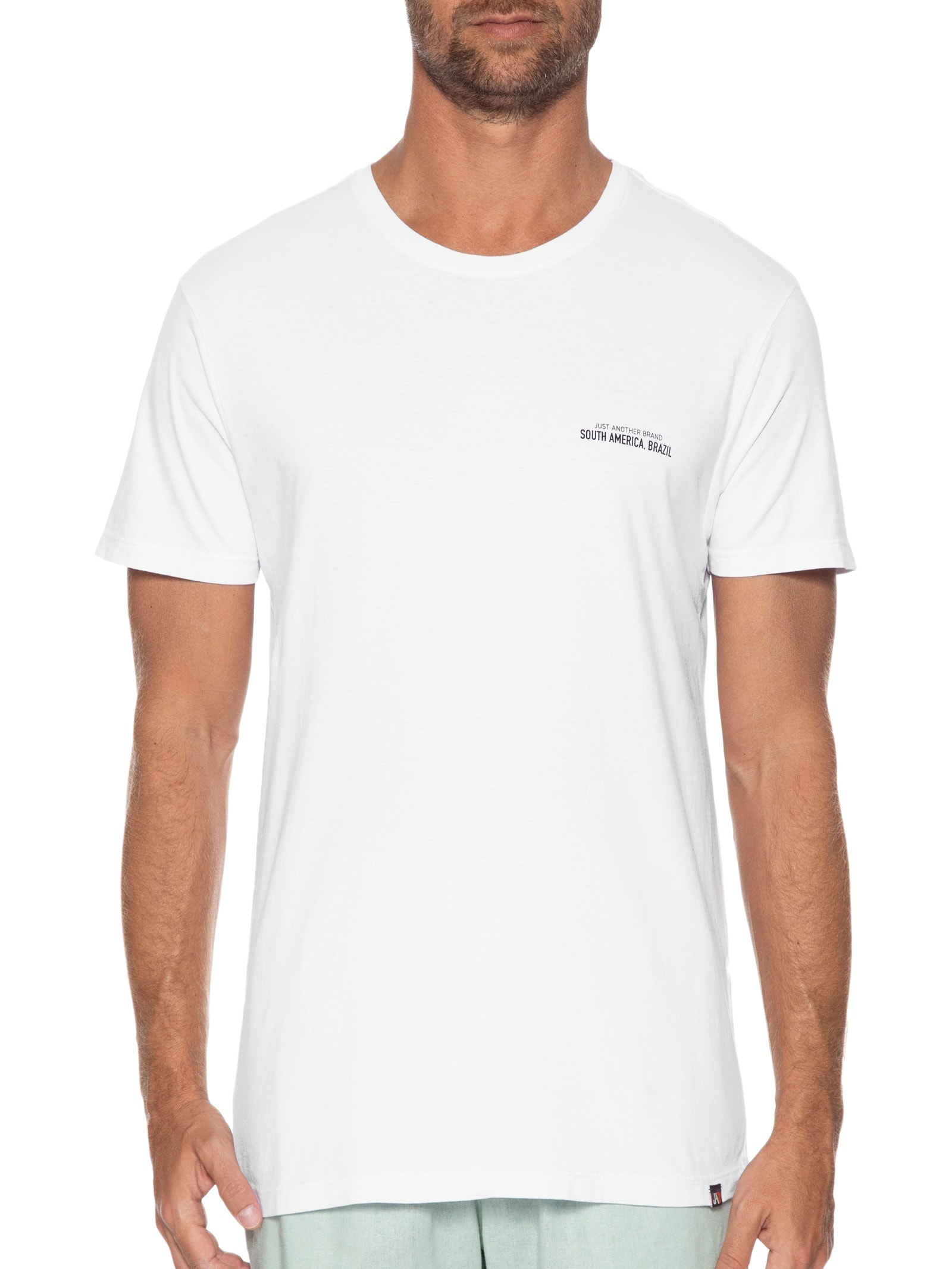 Camiseta Masculina Mapa Branco Jab