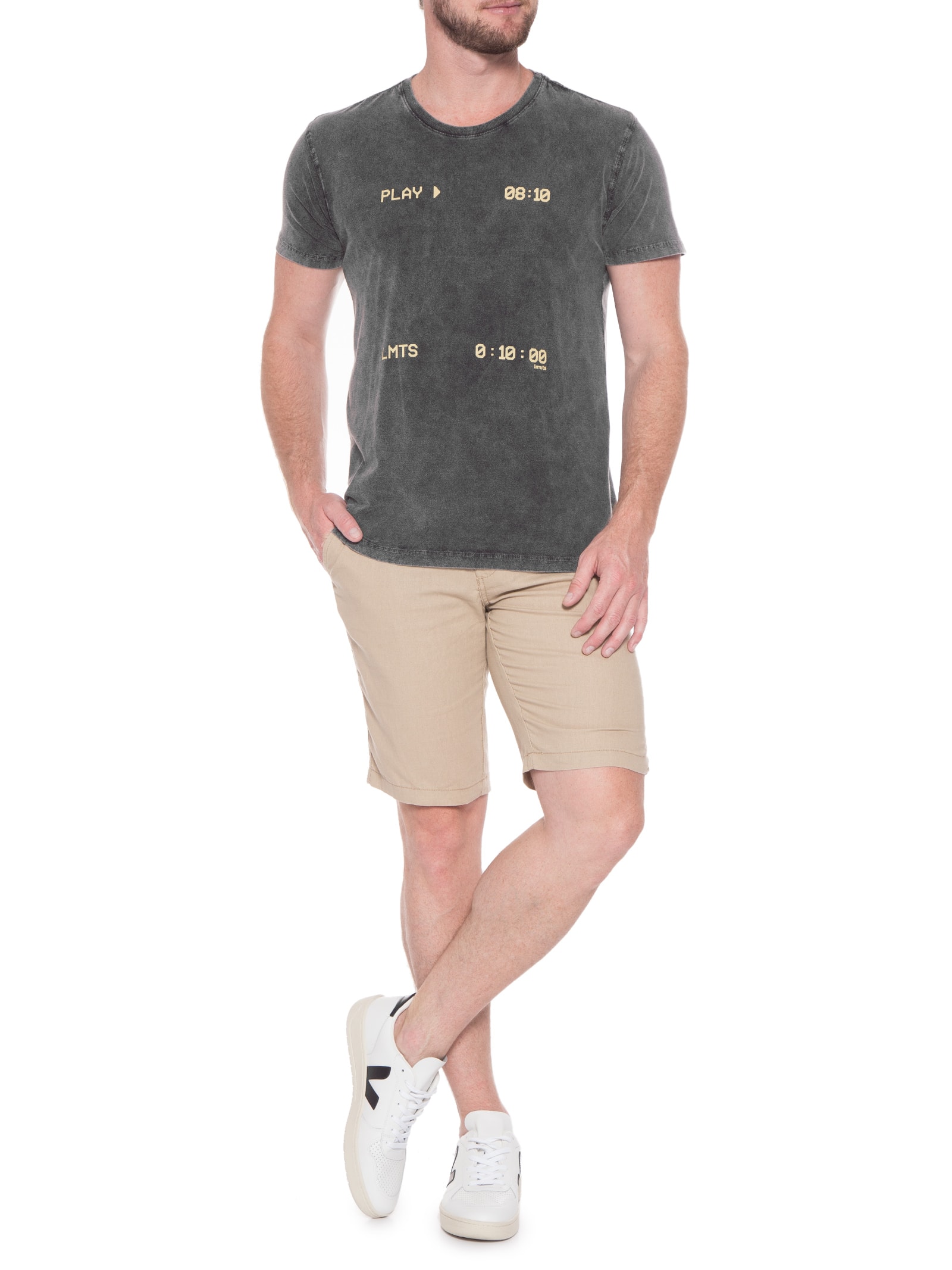 Camiseta Masculina Marm Action Preto Limits