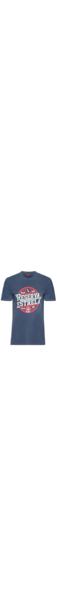 Camiseta Masculina Mc Estampa Estrela Stamp - Azul