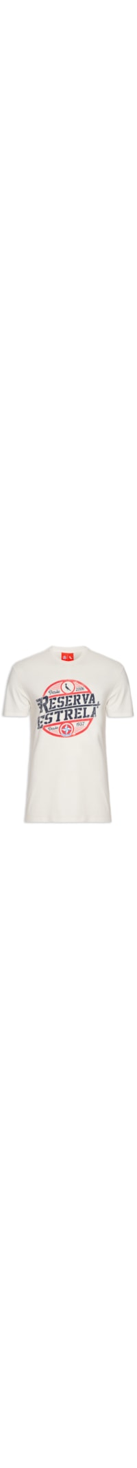 Camiseta Masculina Mc Estampa Estrela Stamp - Off White