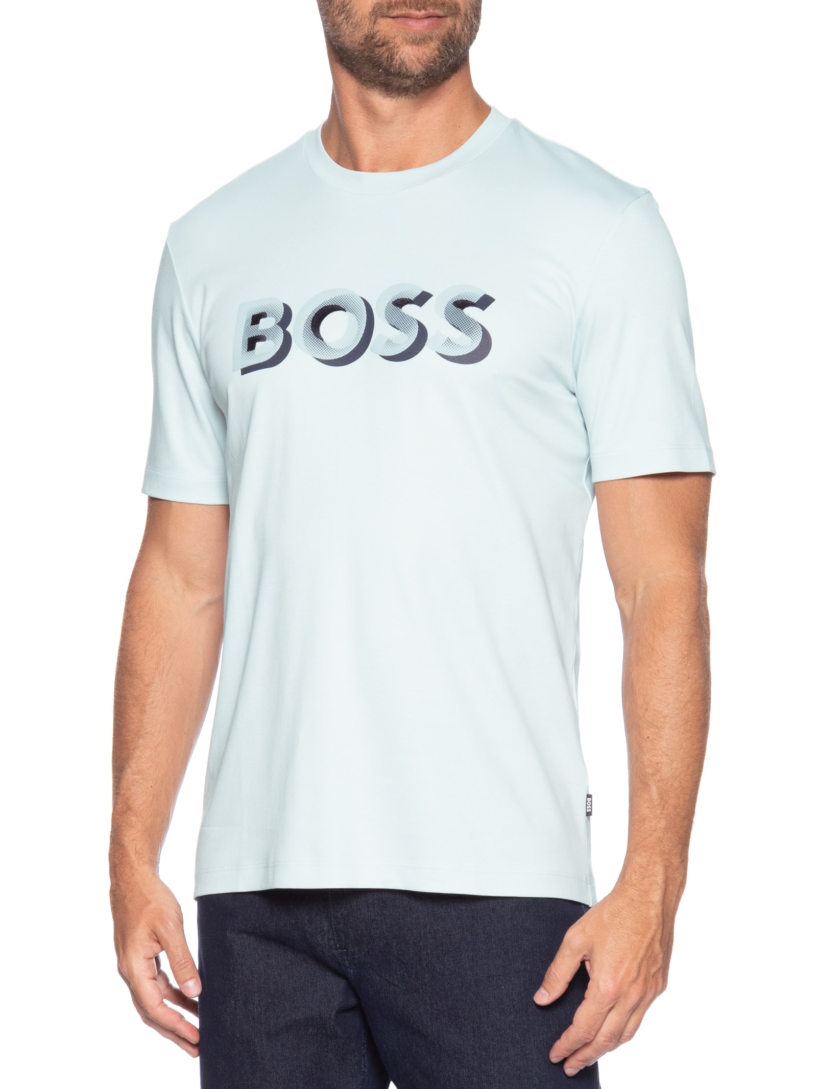 Camiseta Masculina Mc H-Thompson 656 Azul Boss