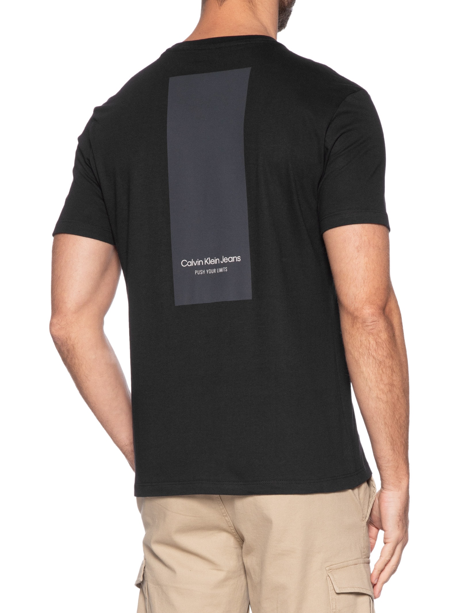 Camiseta Masculina Mc Push Your Limits Preto Calvin Klein Jeans