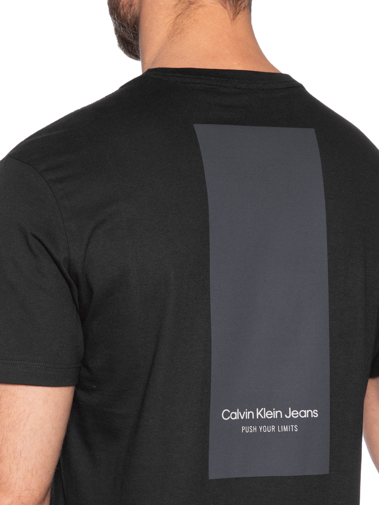 Camiseta Masculina Mc Push Your Limits Preto Calvin Klein Jeans
