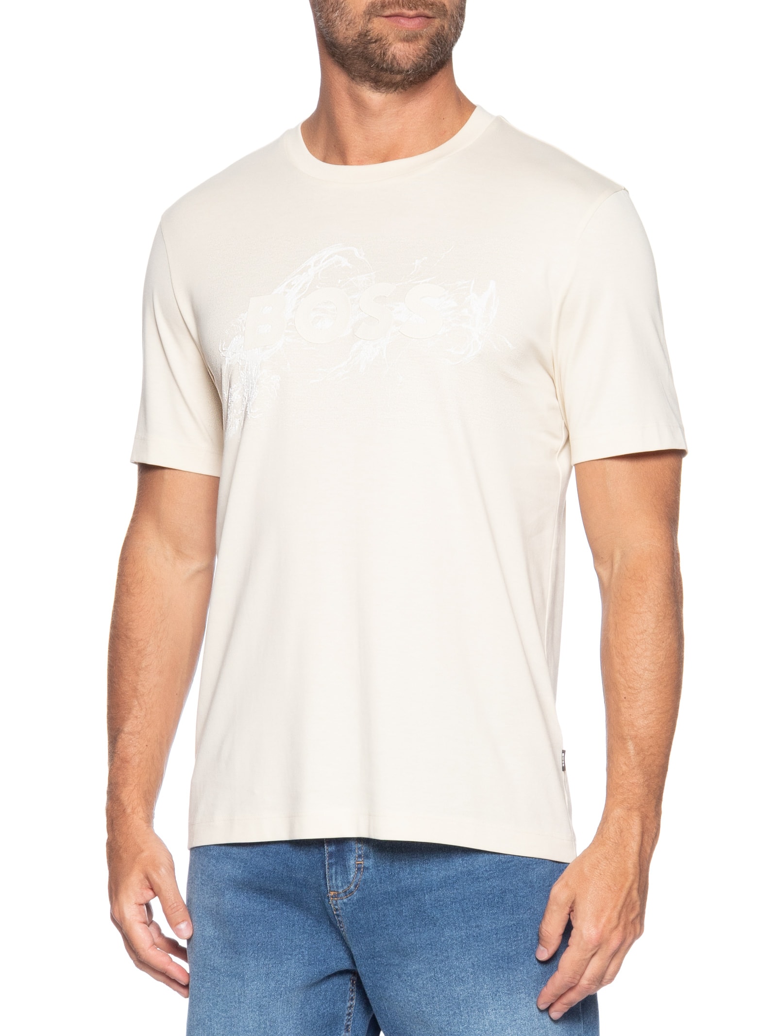 Camiseta Masculina Mc Thompson 215 Branco Boss