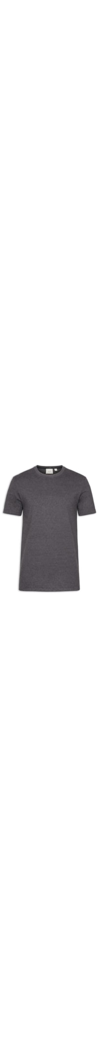 Camiseta Masculina Meia Malha - Cinza