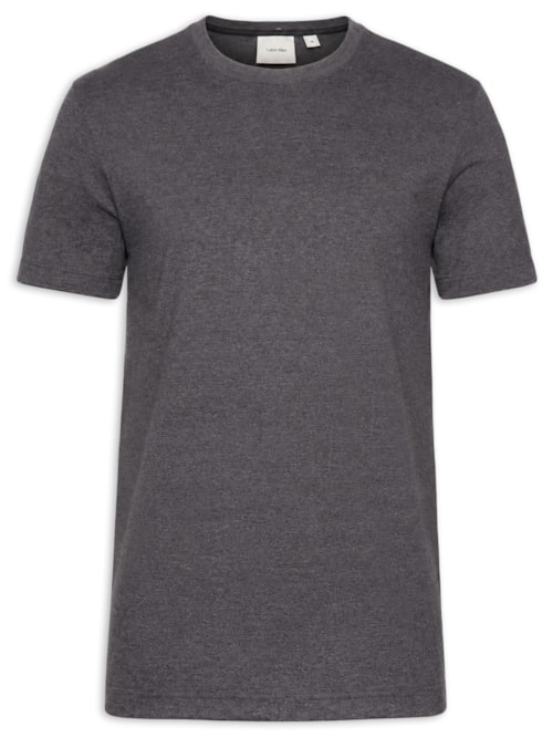 Camiseta Masculina Meia Malha - Cinza
