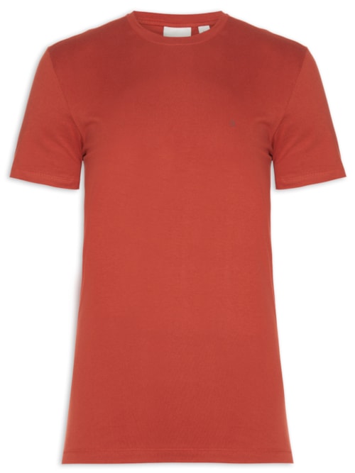 Camiseta Masculina Meia Malha – Vermelho