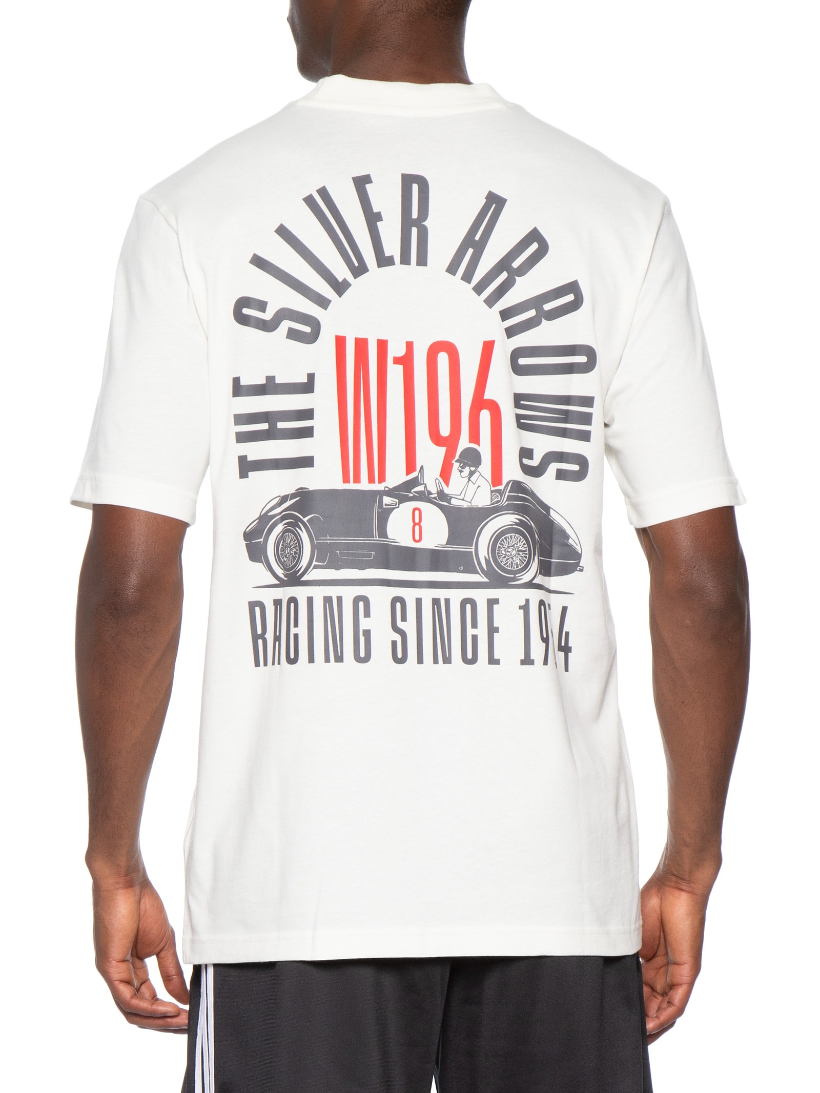 Camiseta Masculina Mercedes Amg Petronas 55 Off White Adidas + Mercedes