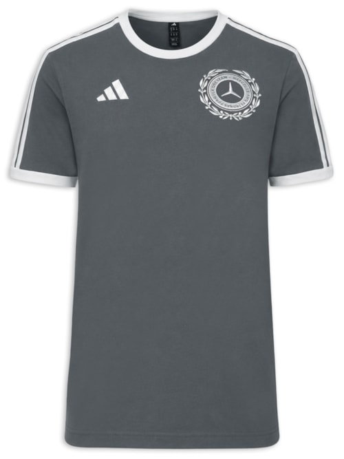 Camiseta Masculina Mercedes Amg Petronas – Cinza
