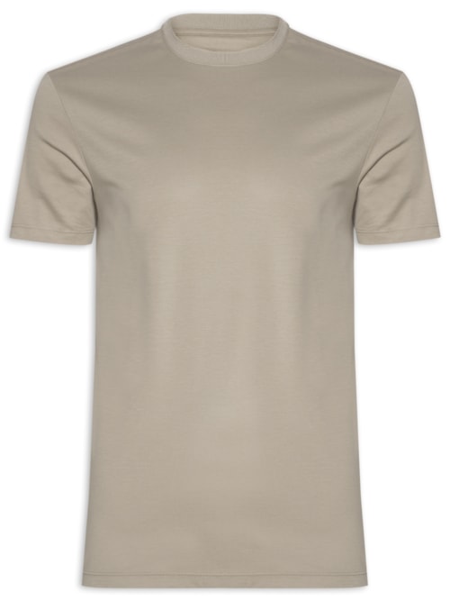 Camiseta Masculina Mercerized Interlock – Bege