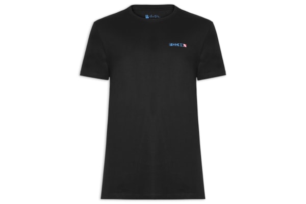  Camiseta Masculina Mergulho Peito - Preto