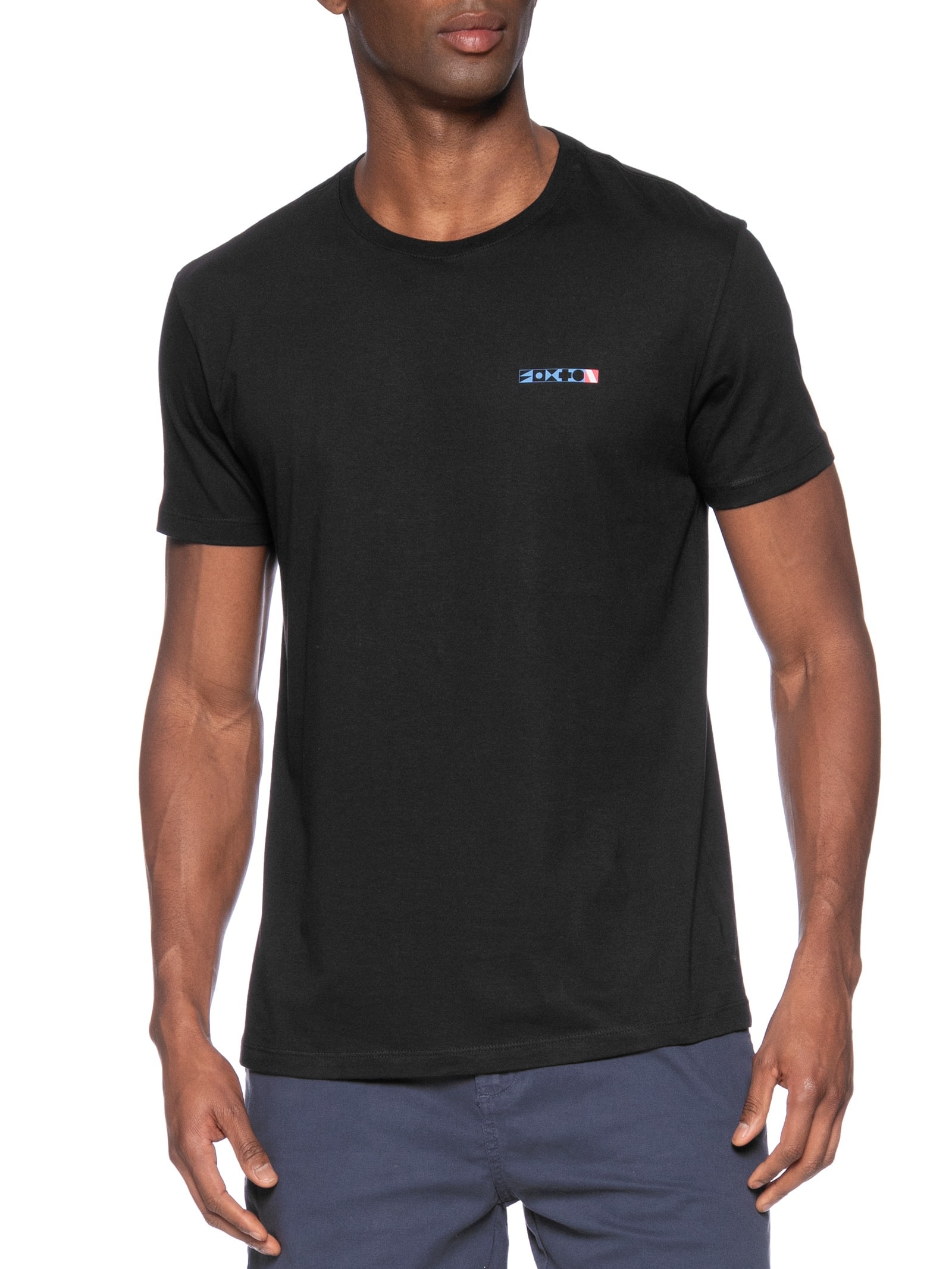  Camiseta Masculina Mergulho Peito Preto Foxton
