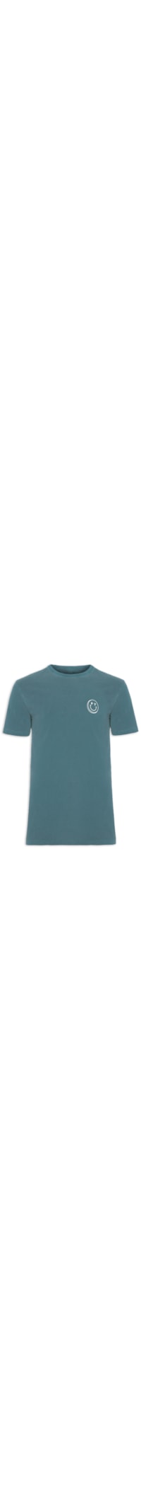 Camiseta Masculina Mescla Smile - Azul