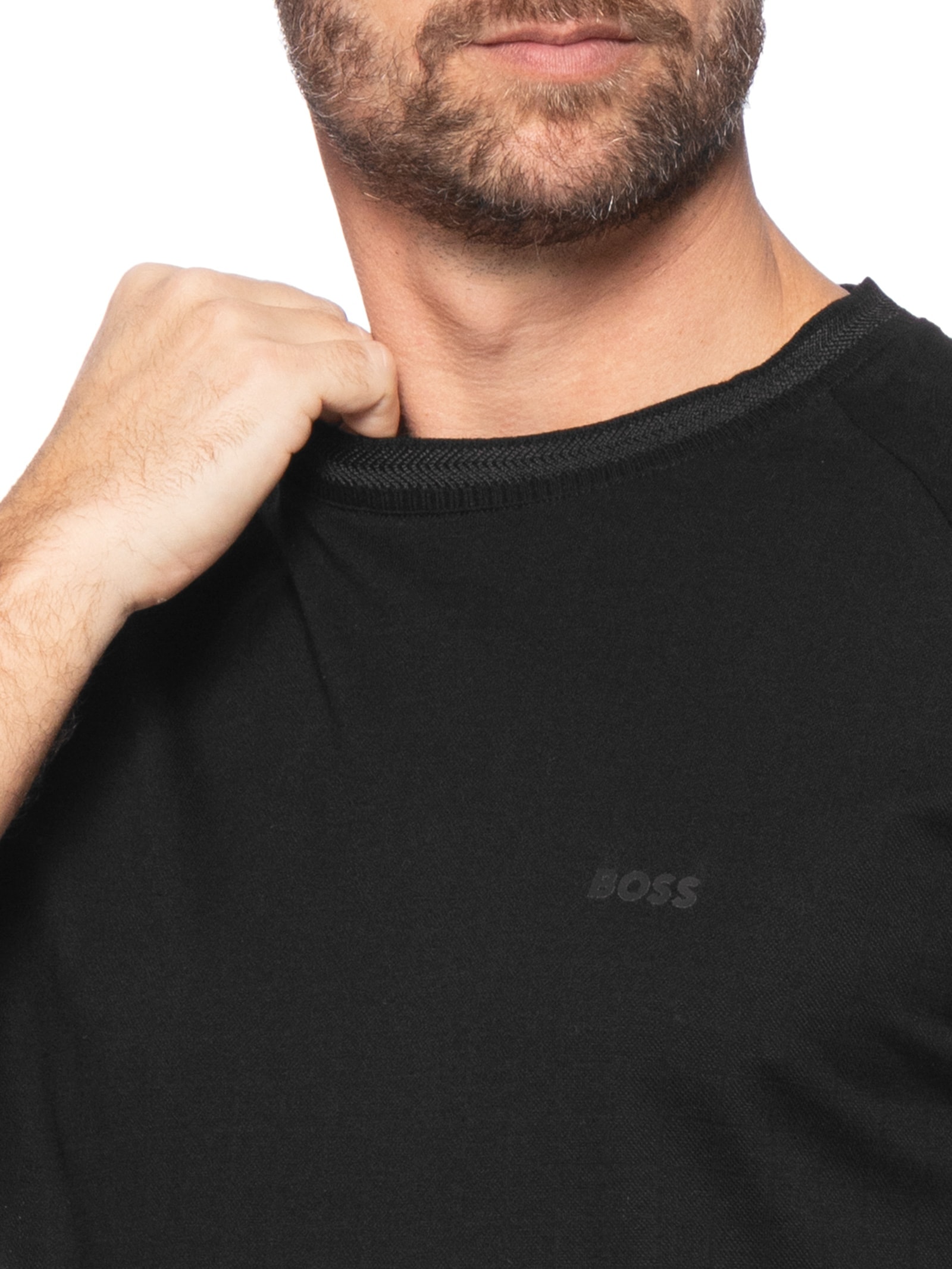 Camiseta Masculina Mesh Heritage Preto Boss