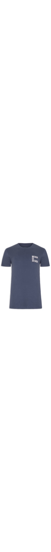 Camiseta Masculina Mi Casa - Azul