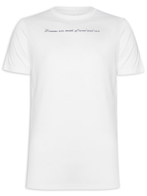 Camiseta Masculina Milagres “Dreams are made of” – Branco