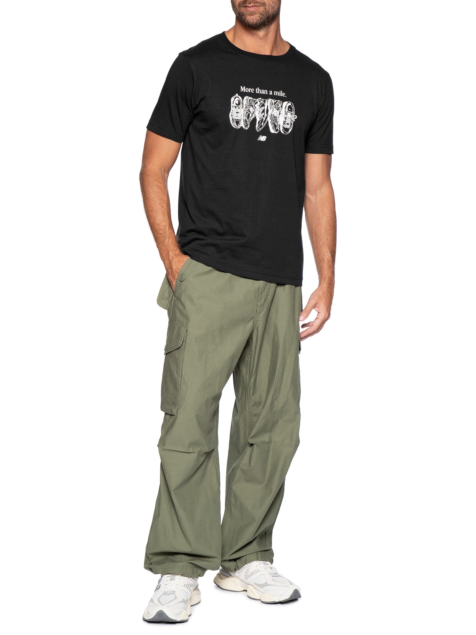 Camiseta Masculina Miler Preto New Balance