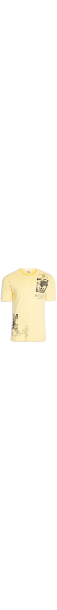 Camiseta Masculina Mindful - Amarelo