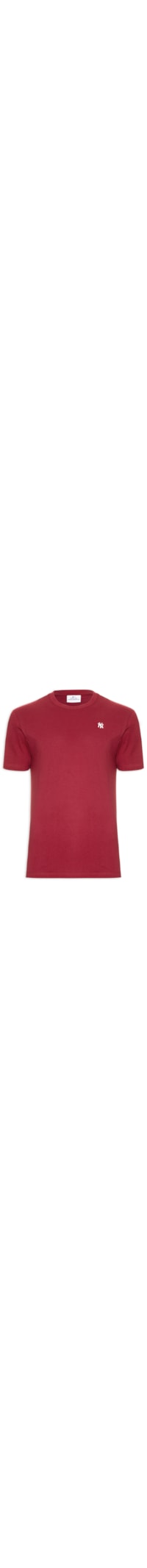 Camiseta Masculina Mini Bordado Neyyan - Vermelho
