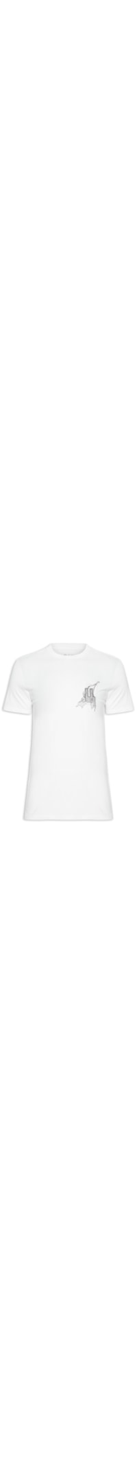 Camiseta Masculina Mini Grid - Branco