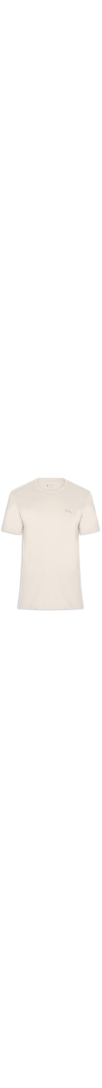 Camiseta Masculina Mini Logo - Bege