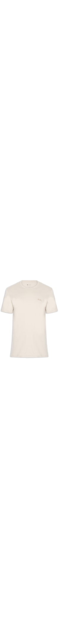 Camiseta Masculina Mini Logo - Bege