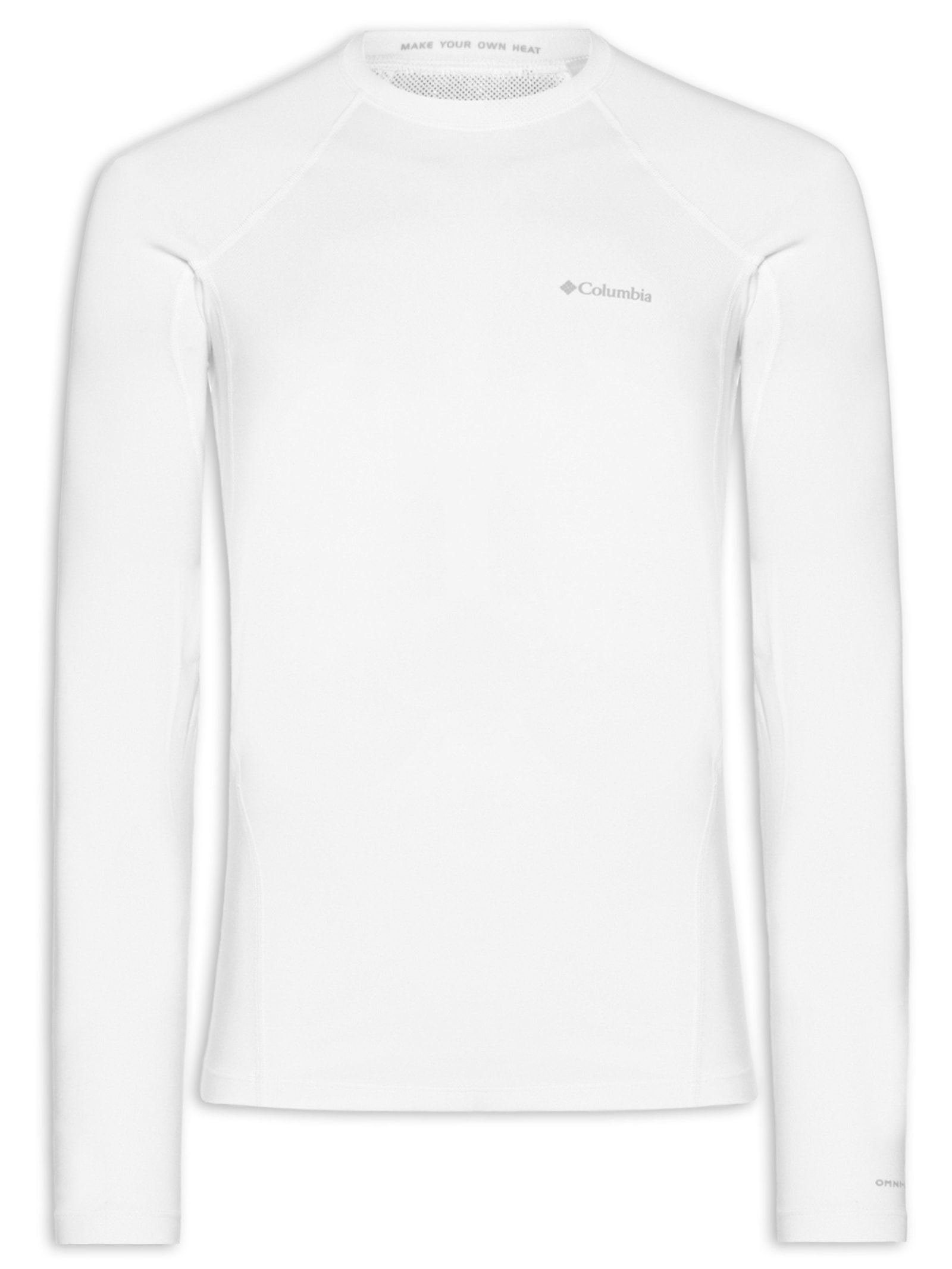 Camiseta Masculina Ml Omni-Heat™ Midweight Stretch Baselaye Branco Columbia