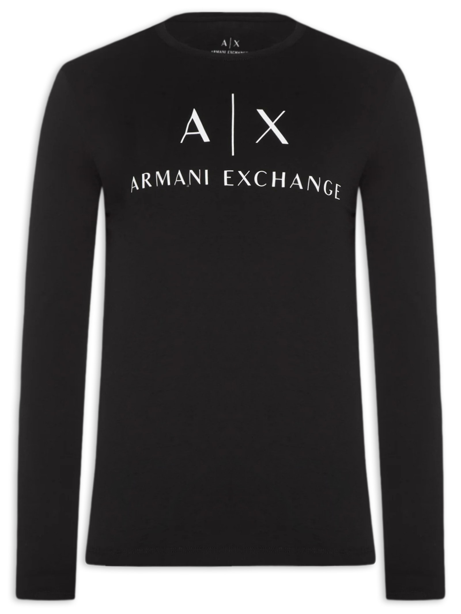 Camiseta Masculina Ml Slim Fit Ax Preto Armani Exchange